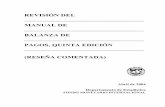 Manual de Balanza de Pagos -- Quinta Edición (Reseña ... Reseña comentada – Abril de 2004 Capítulo 5. Clasificaciones: Instrumentos financieros, categorías funcionales, vencimientos,