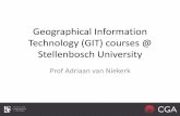 Geographical Information Technology (GIT) courses ... · Geographical Information Technology (GIT) courses @ ... –Computer Science (2) ... • Agriculture for Western Cape updated