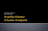 Statistika Industri II TIP FTP UBmasud.lecture.ub.ac.id/files/2015/05/12.-Analisis-Cluster-MEF.pdf · Sampel yang diambil harus mewakili populasi ... Melakukan penamaan klaster-klaster