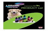 ProFormula PRODUCT List - animalhealth.lillidale.co.ukanimalhealth.lillidale.co.uk/.../Lil-Dog-Product-list-flyer-Export.pdf · Tree Oil (Melaleuca alternifolia) – an essential