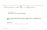 Cryptography and Network Security - Åbo Akademiusers.abo.fi/ipetre/crypto/lecture13.pdf · Cryptography and Network Security Lecture 13: ... Firewalls Wireless security ... Two devices