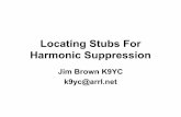 Locating Stubs For Harmonic Suppression - Audio …audiosystemsgroup.com/StubPlacement.pdf · Locating Stubs For Harmonic Suppression Jim Brown K9YC k9yc@arrl.net. Don’t Bother