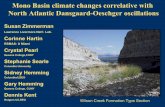 Mono Basin climate changes correlative with North Atlantic ... · Mono Basin climate changes correlative with North Atlantic Dansgaard-Oeschger oscillations Susan Zimmerman Lawrence