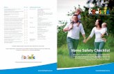 Home Safety Checklist - Department of Communities, Child ... · Home Safety Checklist Are the ﬂoor coverings sound and free of trip hazards? ... Is a ﬁve point safety harness