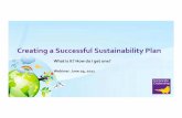 Creating a Successful Sustainability Plan · Creating a Successful Sustainability Plan ... He leads on Corporate Citizenship’s work on Sustainability ... and Kraft Foods. Prior