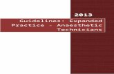 Guidelines: Expanded Practice - Anaesthetic … · Web viewGuidelines: Expanded Practice - Anaesthetic Technicians 2013 2013 Table of ContentsPage 1. Introduction 4 - 5 1.1Expanded
