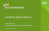 Health & Safety Matters - Energy Networks Association · Health & Safety Matters ... Lifting operations Road traffic accidents Working at height . Our response Disruptive failure