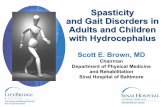 Spasticity and Gait Disorders in Adults and Children with ...€¦ · Spasticity and Gait Disorders in Adults and Children with Hydrocephalus Scott E. Brown, MD Chairman Department