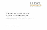 Module Handbook Civil Engineering - Hochschule Biberach€¦ · Module Handbook . Civil Engineering . ... 35.1 Tunnel Engineering Page: ... This Module Handbook is intended as an