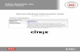 Citrix Systems, Inc. - Agfa HealthCare · - 2 - Citrix Systems, Inc. NetScaler Gateway Solution Summary Citrix NetScaler Gateway can be configured to communicate with RSA Authentication
