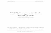 PA-DSS Implementation Guide For OneTouch Suite Implementation... · Triple E Technologies LLC PA-DSS Implementation Guide ... PA-DSS Implementation Guide For OneTouch ® Suite Version