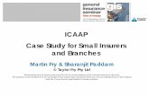 ICAAP Case Study for Small Insurers and Branches · Case Study for Small Insurers and Branches Martin Fry & Sharanjit Paddam ... or Senior Officer Outside Australia What is ICAAP?