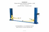 TP9KF Two-Post Floor Plate Lift · PDF fileTP9KF Two-Post Floor Plate Lift ... With the shims and anchor bolts in place, ... Do not place any vehicle on the lift at this moment