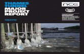 THAMES TUNNEL MAJOR PROJECT REPORT - Civil engineering …€¦ · LONDON TIDEWAY IMPROVEMENTS The Thames Tunnel is a new relief Tunnel ThaT is parT of Thames waTer’s scheme To