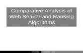 Comparative Analysis of Web Search and Ranking …nicholas/676/Spring2014presentations/...Web Search and Ranking Algorithms ... • Facebook’s Edge Rank Algorithm ... Comparative