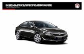 INSIGNIA PRICE/SPECIFICATION GUIDE - Vauxhall Motors · Discover the facts in our online ... charge for the CO2 emissions band in which the car falls ... company car # † INSIGNIA