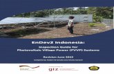 EnDev2 Indonesia - Energypedia · EnDev2 Indonesia: Inspection Guide for ... (KPI) survey - conducted on site by inspector ... Technical checklist – Workmanship quality Calculator