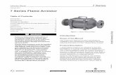 Manual: 7 Series Flame Arrestor - Emerson burning should not be allowed in any flame arrestor, regardless of its burn time rating. if burning can occur for a period exceeding 2 minutes