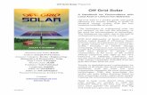 Off Grid Solar - Squarespace ·  · 2018-04-04Word Count: 35,000 Publisher: Self Published Language: ... click here to read SolarCity, Tesla, and Virunga, ... Off Grid Solar - Joseph