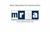 Solar Education For Communities - IGEN | Illinois Green ... · educational courses in solar PV, ... Installer • Establishes a ... market. • Supported through the US Department