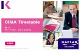CIMA Professional Live Online timetable on line Kaplan.pdf · 2015 Part Time - Live Online Timetable information last updated 11 June 2015 . Email: liveonline@kaplan.co.uk Website: