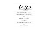 WRITING FOR ENGINEERS - University of Portland€¦ · Writing for Engineers School of Engineering i TABLE OF CONTENTS Preface Letter From Dean Zia A. Yamayee ... General Technical