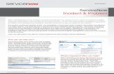 ServiceNow Incident & Problem - ServiceNow | Work … Incident & Problem! DATA SHEET! When something goes wrong, the goal of incident management is to restore service to normal as