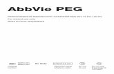AbbVie PEG aspiration test are an absolute contraindication for AbbVie PEG insertion. ... Cut off AbbVie PEG Tube level with the abdominal wall.