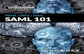 What | Why | How SAML 101  Assertion Markup Language (SAML) 101 CONTENTS Introduction What is SAML? The Use Cases The Advantages The Components The Security Echoworx Supports SAML
