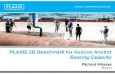 PLAXIS 3D Benchmark for Bearing Capacity of Suction ... · – Around the pile – Underneath the pile 50 m 40 m ... PLAXIS 3D Benchmark for Bearing Capacity of Suction Anchors.ppt