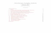 Introductory Complex Analysis - uni-bayreuth.de Complex Analysis Course No. 100312 Spring 2007 Michael Stoll Contents Acknowledgments2 1. Basics2 2. ComplexDiﬀerentiabilityandHolomorphicFunctions3