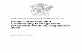 Body Corporate and Community Management (Standard Module ... · Contents Body Corporate and Community Management (Standard Module) Regulation 2008 Page 3 Part 4 Committee meetings—Act,
