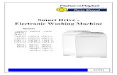 Smart Drive Electronic Washing Machine - Nephew … 517751 4 PRODUCTS Brand Fisher & Paykel Voltage 230-240V 50Hz, 220-240V 60Hz#, 220V 50/60Hz+, 110-115V 60Hz* Models Product Codes