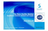 The Rare Earths Market - mineralinfo.fr · The Rare Earths Market Equilibrium between demand and supply Alain ROLLAT ASTER – Conférence de clôture – 23 Avril 2015 ... IMCOA