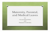 Maternity, Parental, and Medical Leaves - Harvard · PDF fileMaternity, Parental, and Medical Leaves for ... maternity, parental and medical ... FilFamily andd Mdi lMedical Leave Act