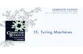 PART II: ALGORITHMS, MACHINES, and THEORY · 15. Turing Machines •Context •A simple model of computation •Universality •Computability •Implications COMPUTER SCIENCE SEDGEWICK/WAYNE