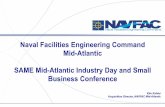 Naval Facilities Engineering Command Mid-Atlantic …samehr.com/images/meeting/040616/navfac_mid_atlantic...Real Estate-In-Place (RIP) $ 13.5M $ 17.2M $ 14.0M Workload -- Operations