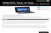 · TERRATEC Pad 10 PIUS 10" (25,65 cm) Windows 8 Tablet Terratec p Start 10" HD IPS Display (25,65 cm) für brillante Farben Schneller Intel@ Atom Quad Core ...
