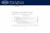 An Analysis of an Order to Compel Arbitration: To … Penn St. L. Rev. 3.539.pdfAn Analysis of an Order to Compel Arbitration: To Dismiss or Stay? Richard A. Bales* & Melanie A. Goff**