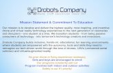 Mission Statement & Commitment To Educationdrobotscompany.com/wp-content/uploads/2016/04/Drobots...Drobots Company builds inclusive, hands-on, educational, fun learning environments