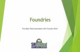 Two Main Risks Associated with Foundry Work · HEALTH AND SAFETY RISKS ASSOCIATED WITH FOUNDRY WORK ! Health effects from hazardous chemicals – silica ! Hazardous chemical substances