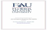 FAU Unit Emergency Response Plan Template · FAU Unit Emergency Response Plan Template ... Training, and Expertise 15 8 ... needs of the unit. The ERP should address preparedness