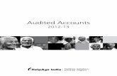 Audited Accounts - HelpAge India GRANTS : SOCIAL PROTECTION S.NO. NAME OF THE AGENCIES AMOUNT ` 42 LOHARDAGA GRAM SWARAJYA SANSTHAN 2,15,694 43 MAHILA MANDALI 78,629 44 MANAV KALYAN