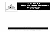 2015-17 OPERATING UDGET - WA State LEAP Committeeleap.leg.wa.gov/leap/Budget/Detail/2015/csOverview_0629.pdf · Substitute House Bill 2776 (Chapter 236, ... ($23 million) The original