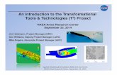 An Introduction to the Transformational Tools ... · 9/25/2014 · An Introduction to the Transformational Tools & Technologies ... Why a new aeronautics ... An Introduction to the