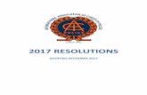 2017 RESOLUTIONS - IACP Homepage · fingerprints, photos, iris, and ... Implementation of Mass Notification System at All State ... telecommunications carriers provide call location