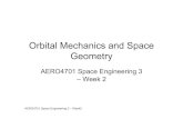 Orbital Mechanics and Space Geometryweb.aeromech.usyd.edu.au/AERO4701/Course_Documents/AERO4701_week2.pdfAERO4701 Space Engineering 3 – Week2 Orbital Mechanics and Space Geometry