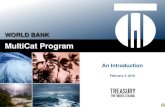 MultiCat Program - siteresources.worldbank.orgsiteresources.worldbank.org/.../Resources/MultiCatProgramPPTSlide… · The World Bank is very pleased to incorporate the MultiCat Program