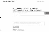 Compact Disc Changer System - Sony CDX-434RF is a compact disc changer system comprised of the wired remote commander, the relay box, and the CD changer. ... Notes on compact discs