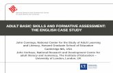 ADULT BASIC SKILLS AND FORMATIVE ASSESSMENT: THE ENGLISH CASE … ·  · 2018-02-01ADULT BASIC SKILLS AND FORMATIVE ASSESSMENT: THE ENGLISH CASE STUDY ... • Adults aged 19+ are
